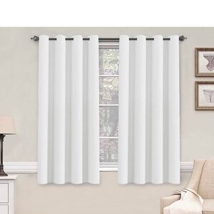 White Grommet Curtains